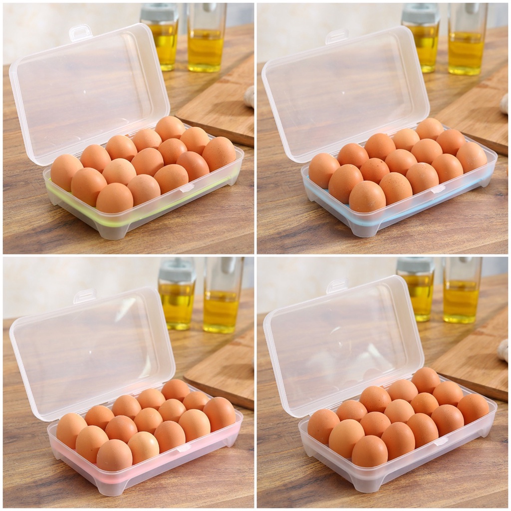 Kotak Telur / Egg Box / Tempat Penyimpanan Telur / Box Telor 15 Lubang / Kotak Telor / Tempat Telor S15