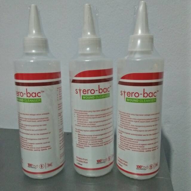 Sterobac 200ml / cosmomed 350ml wound cleanser cairan pencuci luka tanpa perih