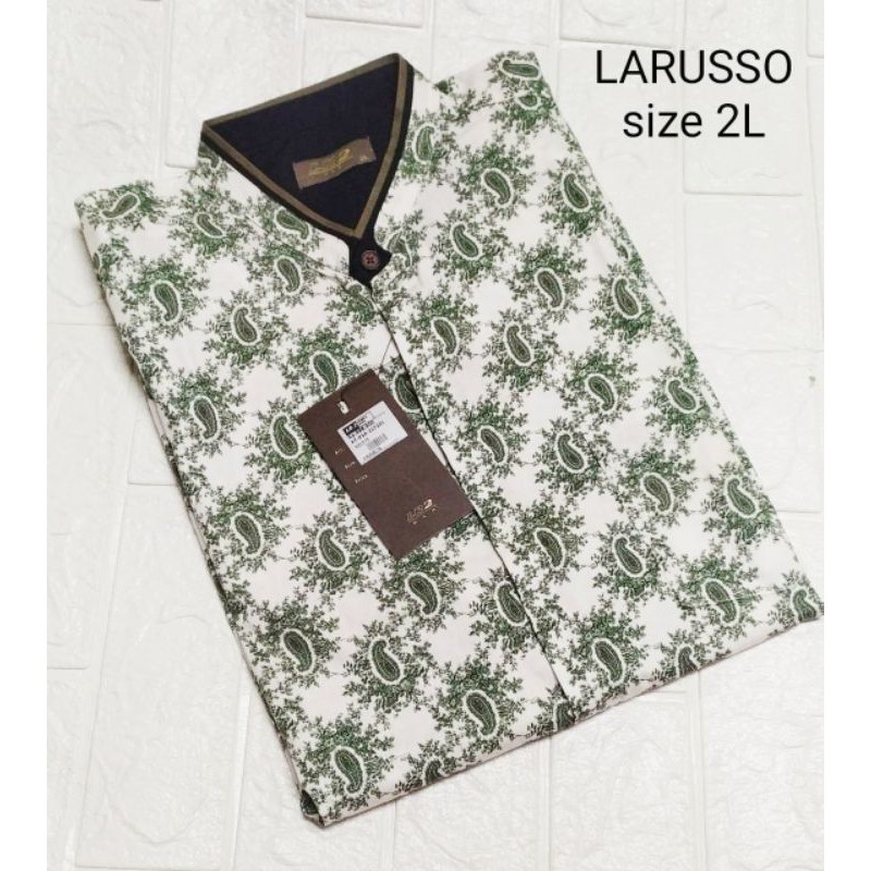 KEMEJA BATIK PRIA LARUSSO SIZE XXL
