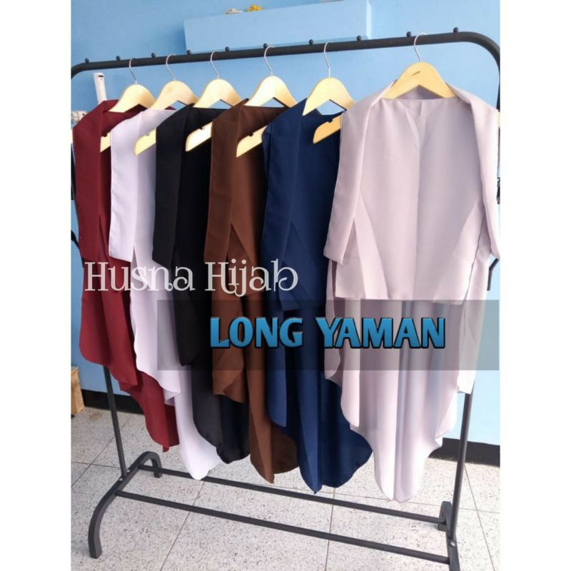 [HUSNA COLLECTION] NIQOB Yaman Long Bahan Wolfis / YAMAN LONG DEWASA / YAMAN MURAH