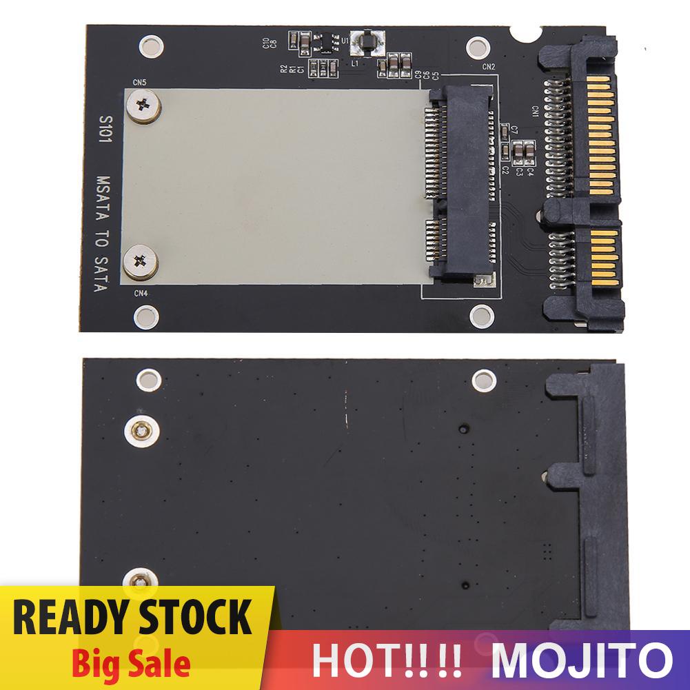 MOJITO mSATA SSD to 2.5in SATA Convertor Adapter Card Computer Transition Card