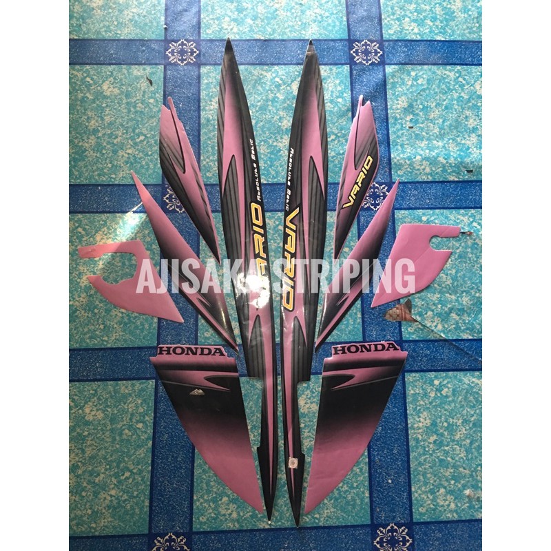 stiker motor honda vario 2006 2007 pink hitam