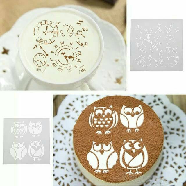 

Stencil/Stensil Clocks & Owl