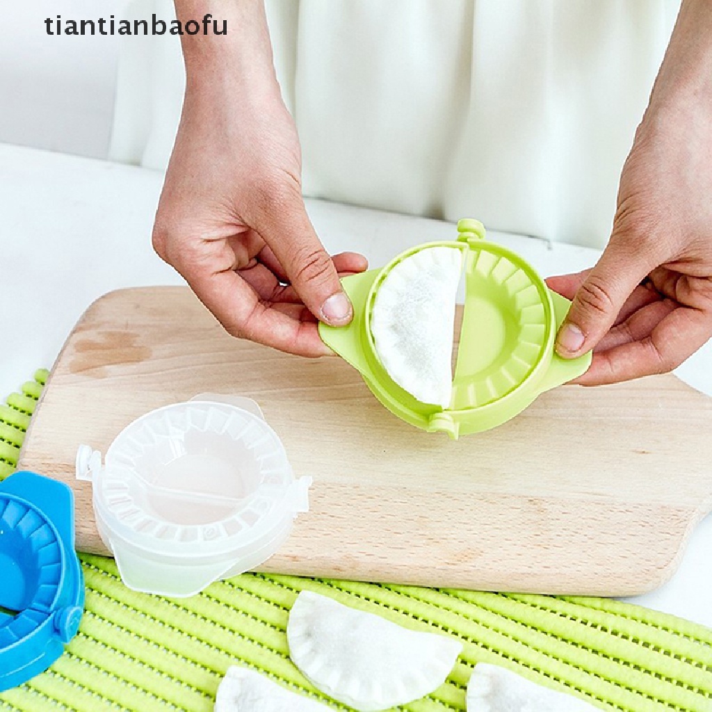 3 Pcs Cetakan Pembuat Makanan Pangsit Bahan Plastik Gaya China Untuk Alat Dapur