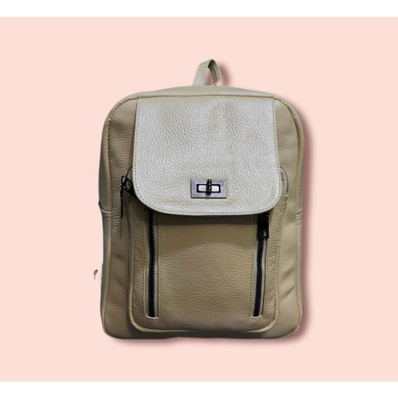 TAS GENDONG TAS RANSEL KULIT SAPI ASLI PAPIRUT GARUT