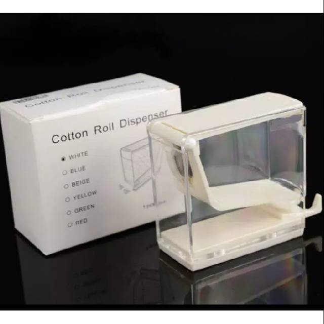 Cotton roll dispenser / tempat cotton roll / Cotton roll holder betuk kotak