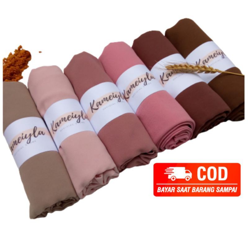 Pashmina Ceruty Babydoll Ukuran -+180x75 / Hijab Pashmina Ceruty Babydoll Premium Impor Premium