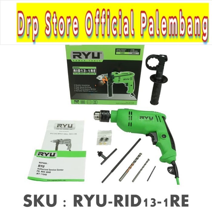 Ryu Mesin Bor 13 mm RID 13-1 RE - Impact Drill - Bor Beton Besi