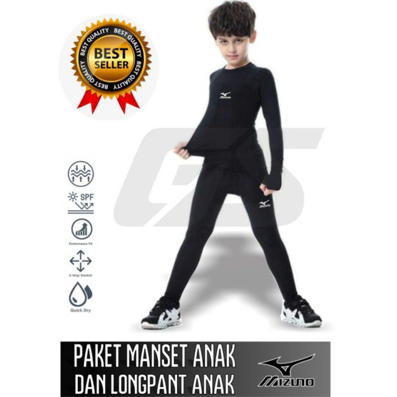 Manset panjang junior mizuno manset voli mizuno celana pendek voli mizuno