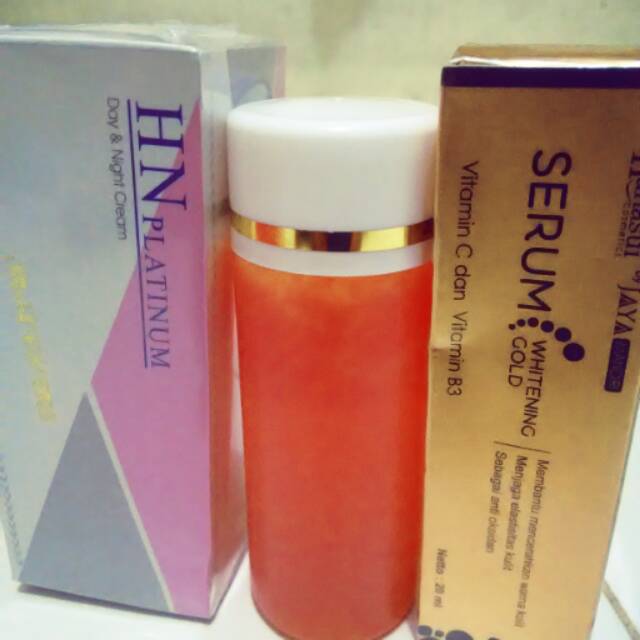 PAKET HN PLATINUM + TONER +SABUN+ SERUM GOLD HANASUI