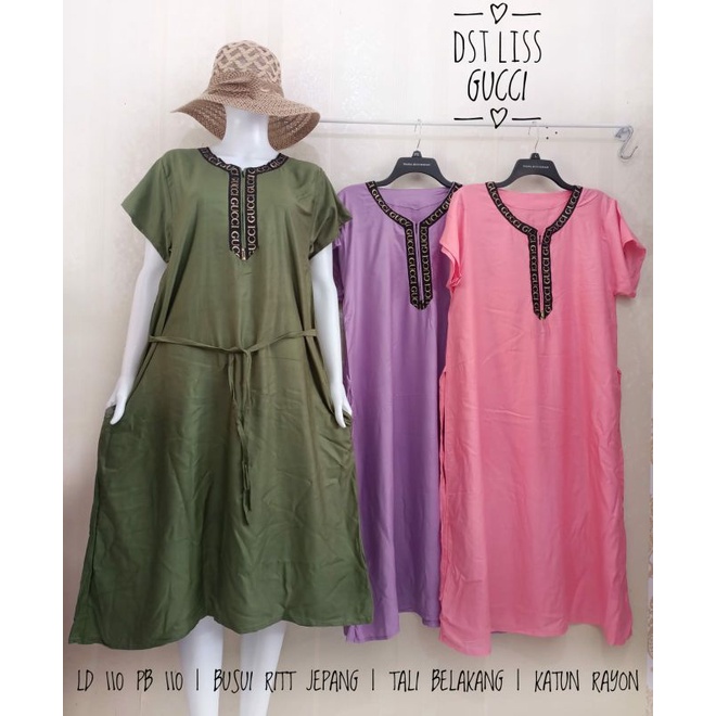 Daster List Gucci|Daster Renda Ritt|Daster Arab|Daster Busui Murah|Daster Kekinian Murah