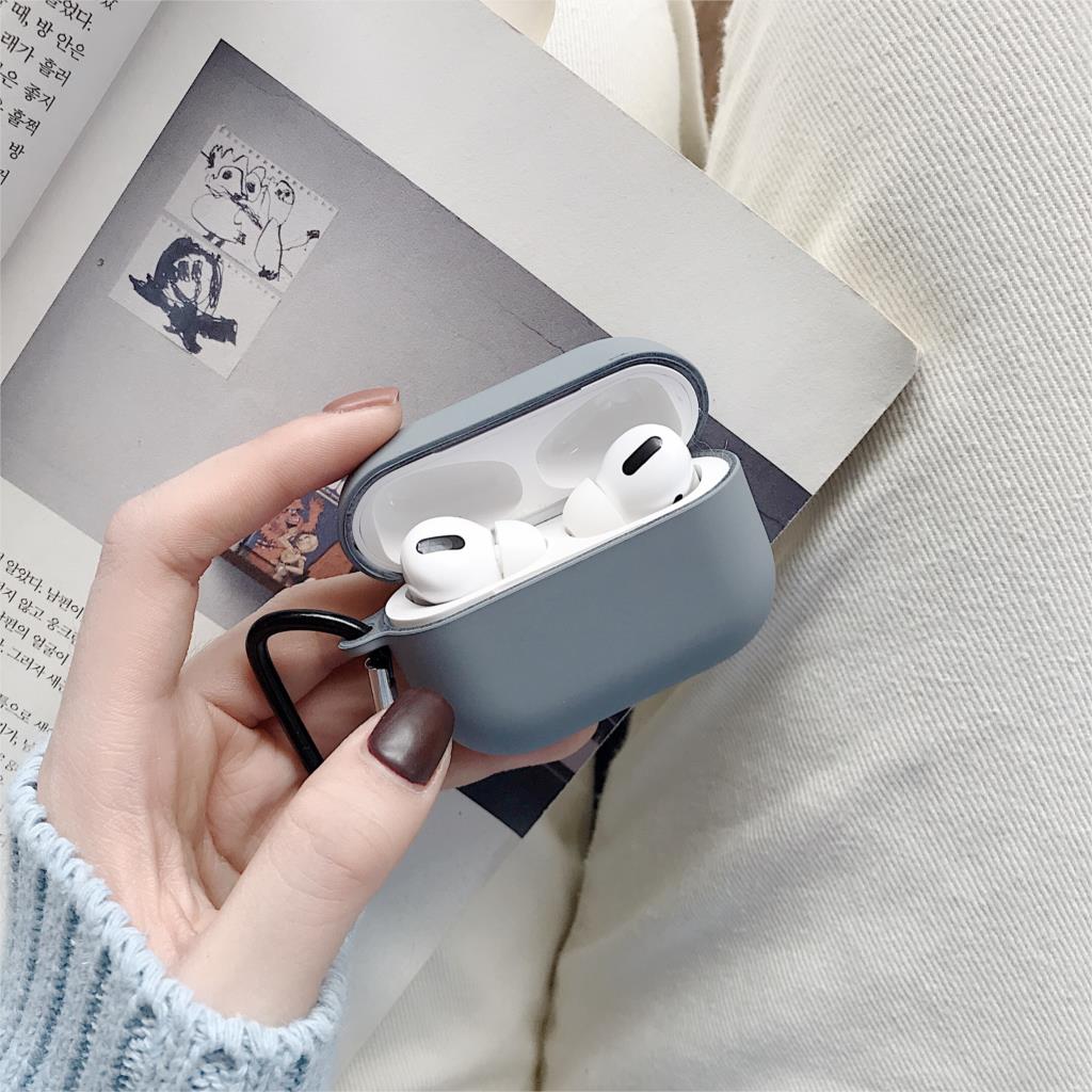 Casing Silikon Apple Airpods Pro 3rd Generation Warna Permen Matte Dengan Pengait