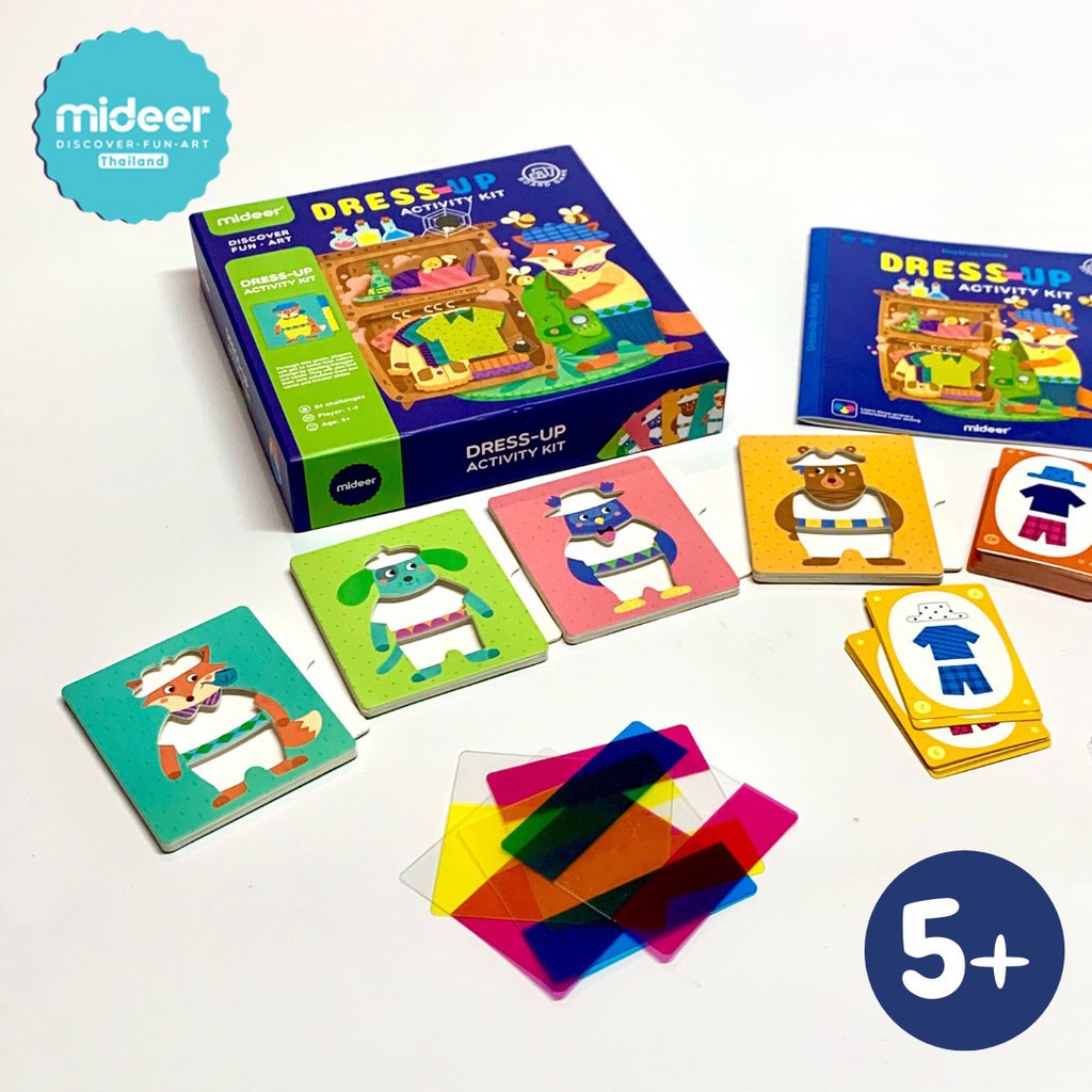 mideer dress up activity toys and color pattern mainan edukasi