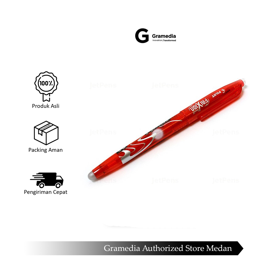 

Gramedia Medan - PILOT BALLPEN FRIXION BL-FRP5 05 RED