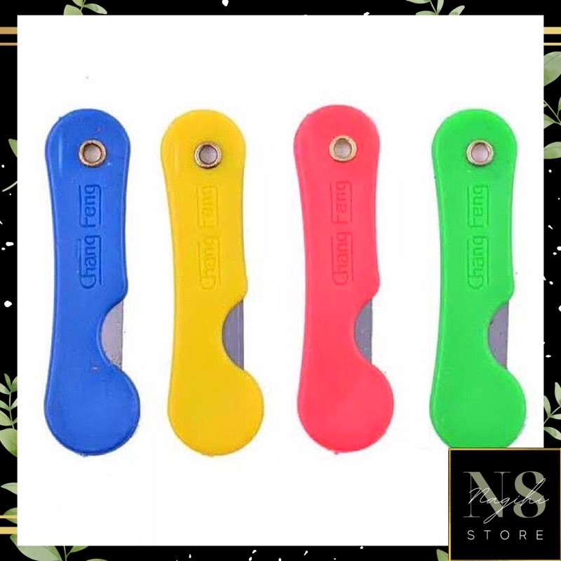 ✨NAGIHI✨ CUTTER LIPAT Mini / Pisau Lipat Kecil / Silet Cuter Warna-Warni