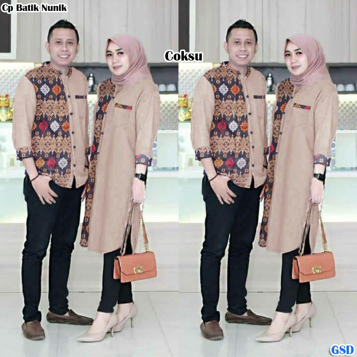 Tunik Baju Couple Pasangan Remaja Dewasa Suami Istri Pesta Kondangan Modern Kekinian Terbaru 2020 Shopee Indonesia