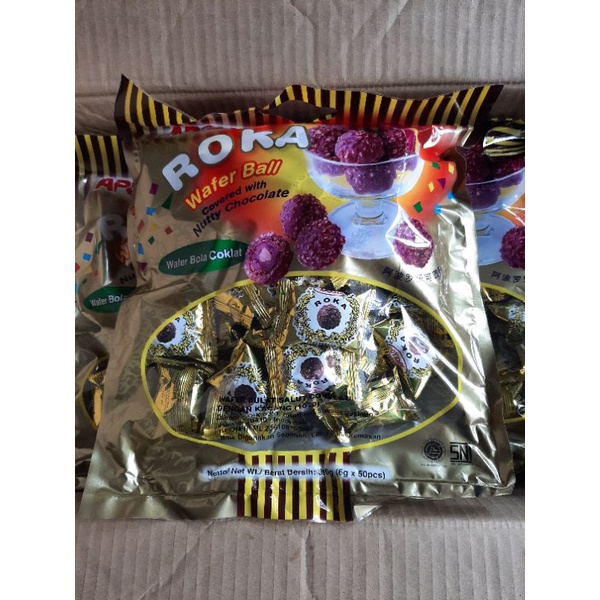 

Apollo Roka Wafer Ball Chocolate & Peanut ( isi 50 Pcs )