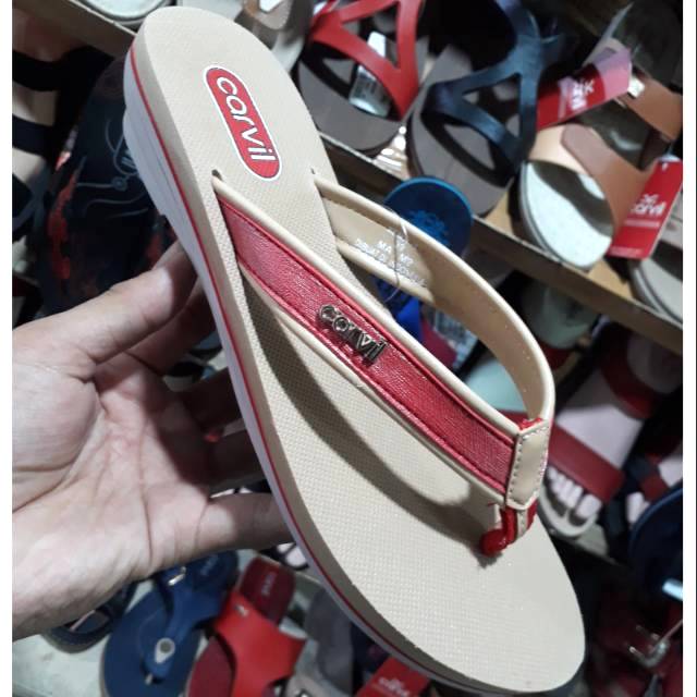 Sandal jepit wanita merk CARVIL original