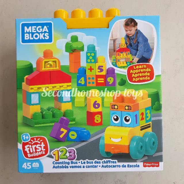 mega bloks counting bus