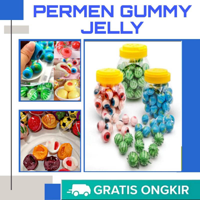 

PERMEN GUMMY JELLY YANG VIRAL 1 TOPLES ISI 50 PCS