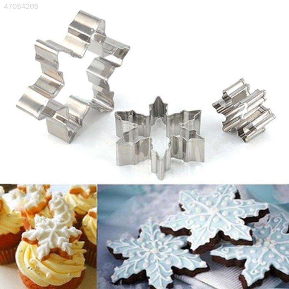 Solighter 5pcs/set Cetakan Cookie Cutter Peralatan Dapur Fondant Dekorasi Kue Stainless Steel