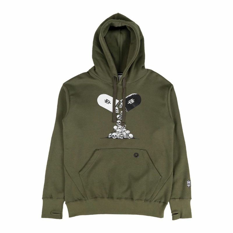 MATERNAL DISASTER CONTENT GREEN ARMY PULL OVER HOODIE