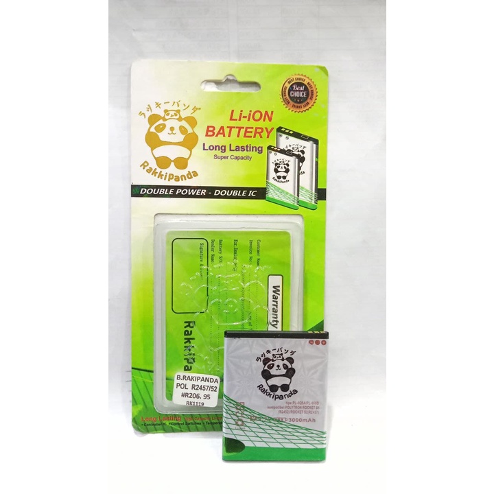 BATERAI BATRE BATTERY RAKKIPANDA POLYTRON PL-6Q5A / R2452 / R2457