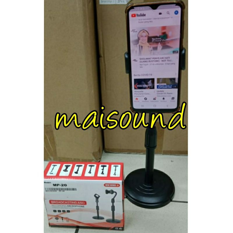 STAND HOLDER HP MP20 STANDING MEJA HANDPHONE TABLE STAND HP BAGUS