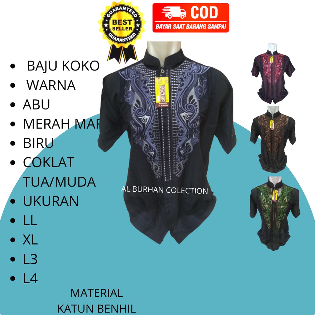 BAJU KOKO BENHIL LENGAN PENDEK