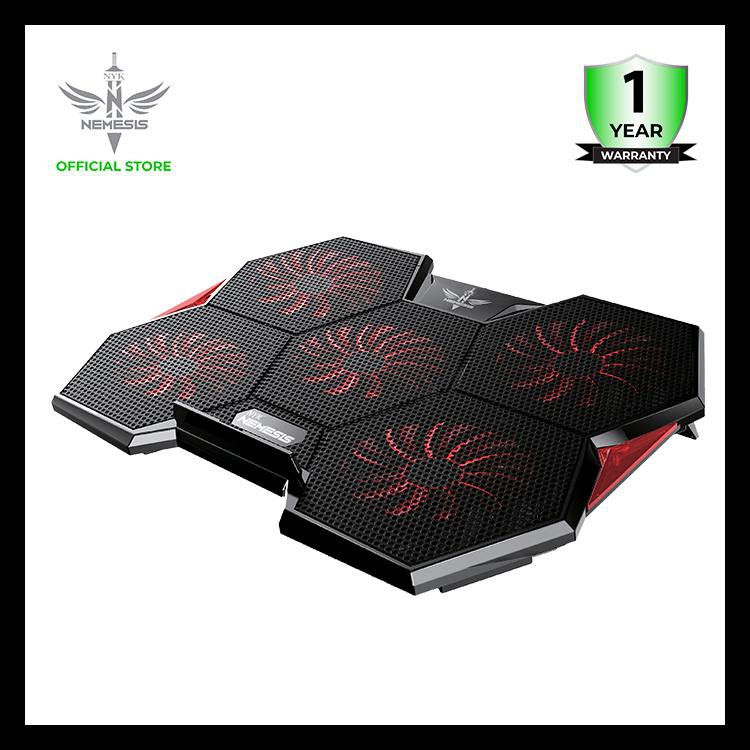 (BAYAR DITEMPAT) NYK NEMESIS COOLING PAD ALIEN X-2 COOLINGPAD NYK 5 FAN LED ORIGINAL X2 KODE 679