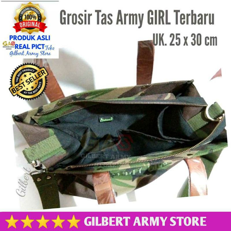 Tas Loreng Army Girls Kualitas Premium Gilbert Army Store Murah Grosir Tas Militer Tas Wanita Army Selempang slempang