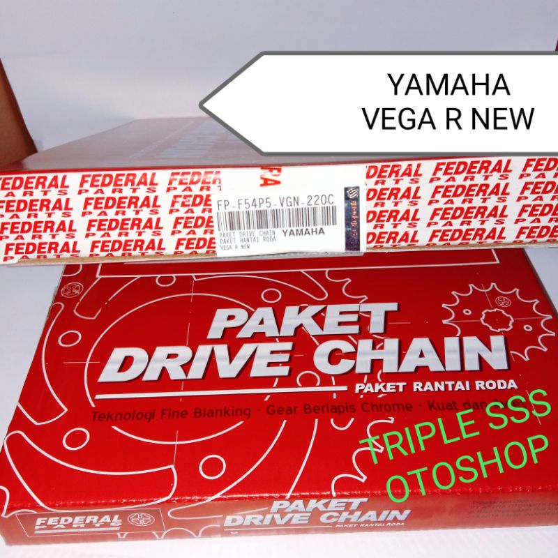 GEAR GIR SET MERK FEDERAL PARTS YAMAHA VEGA NEW 2006