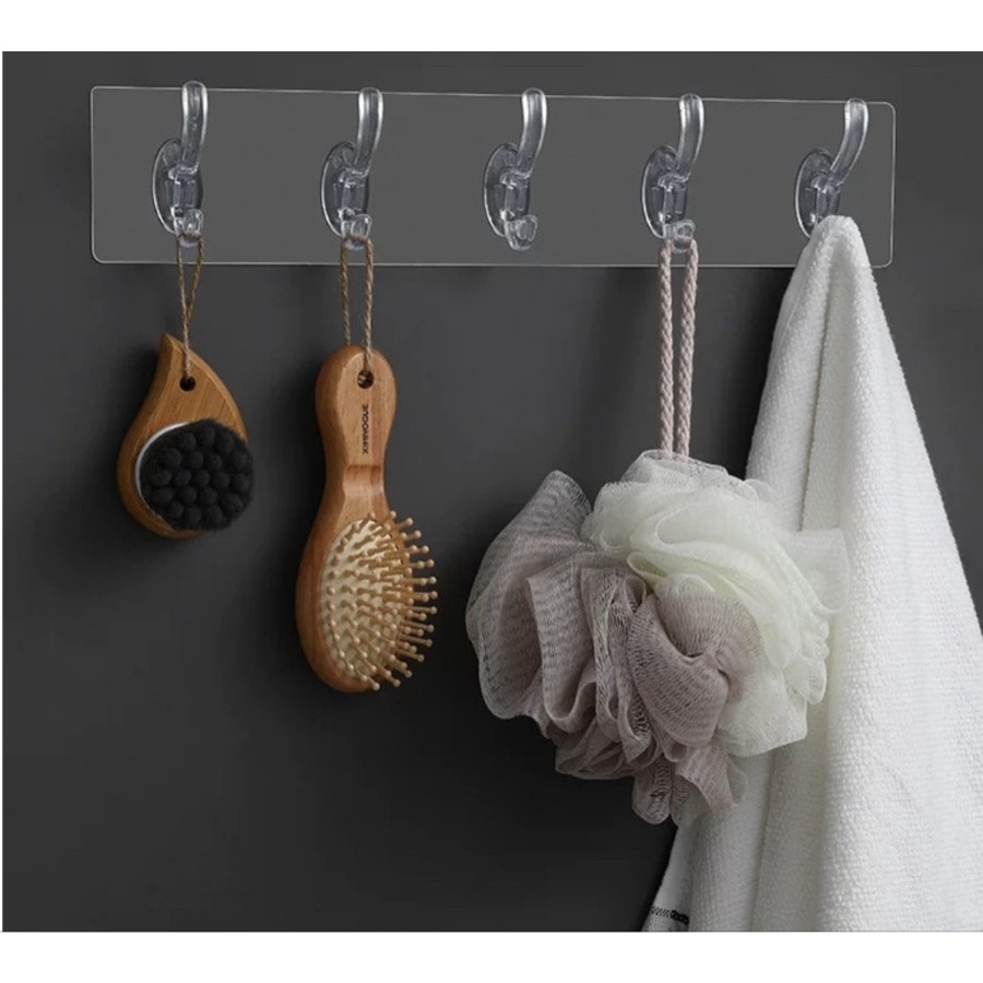 BUY 1 GET 1 Wall Hanger Hook 5 Kait Gantungan Serbaguna