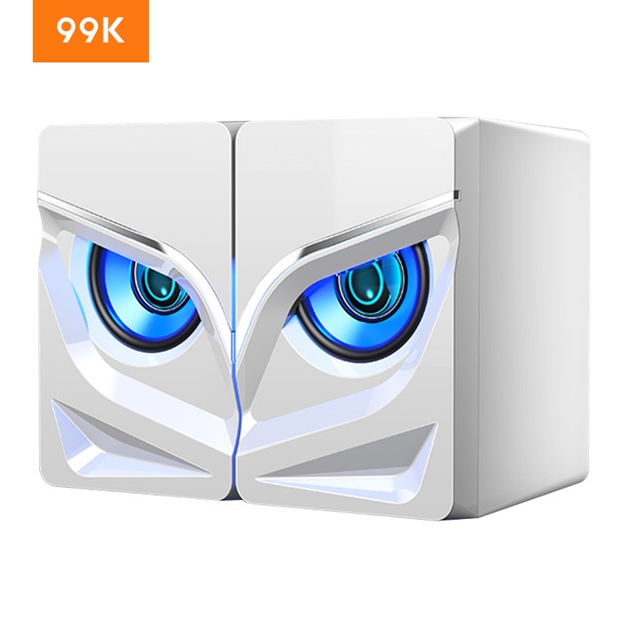 99K Speaker Gaming Komputer PC Laptop Jack USB Mini Multimedia - Black(C7B4) Portabel waterproof Spe