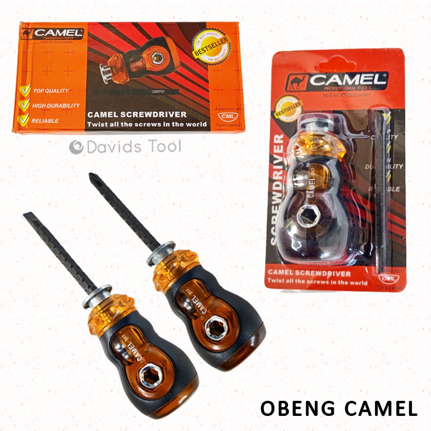 Obeng Bolak Balik Plus Minus Kecil Camel