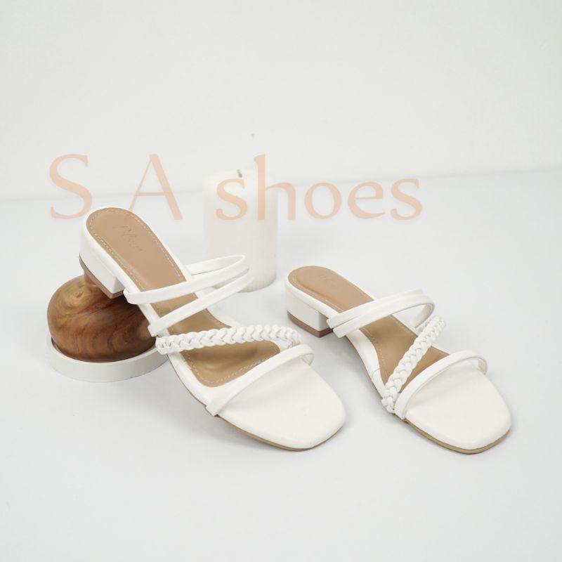 Sandal Wanita Hak Tahu 3cm Soft/Tali kepang SA95 05