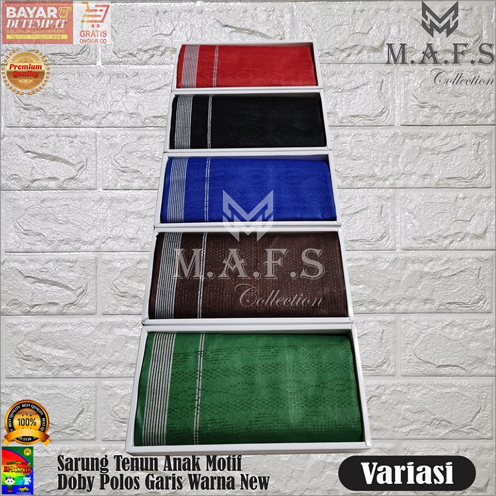 SARUNG ANAK SARUNG TENUN POLOS WARNA MOTIF GARIS G.B ALBAHRAIN