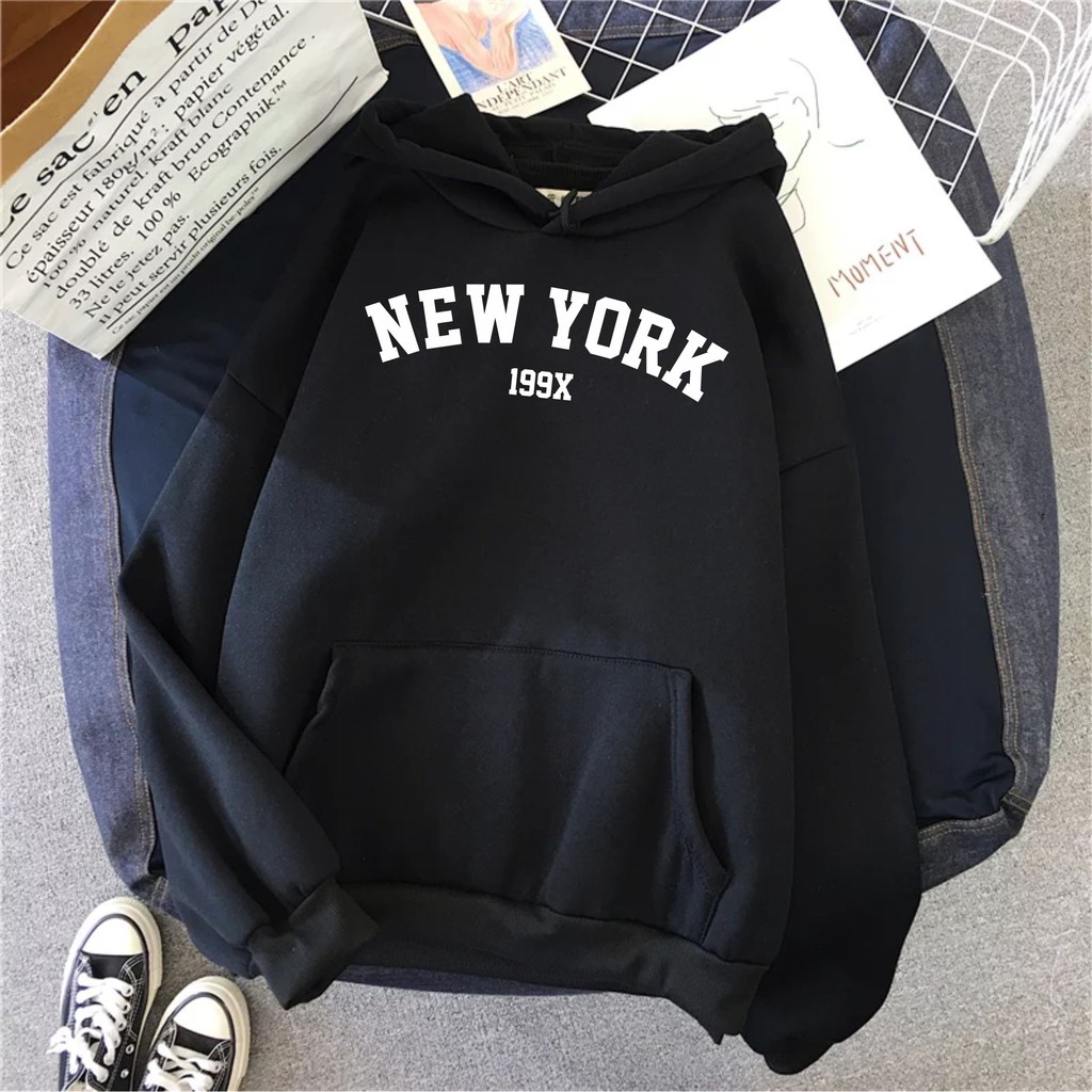 Sweater Hoodie Distro Wanita New York