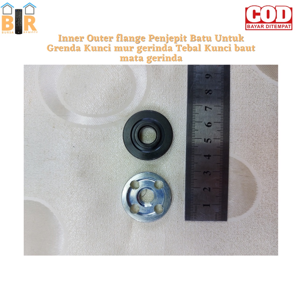 Ring Gerinda M10 Inner Outer Flange Penjepit Batu Untuk Grenda Kunci Mur Gerinda Tebal Kunci Baut Mata Gerinda
