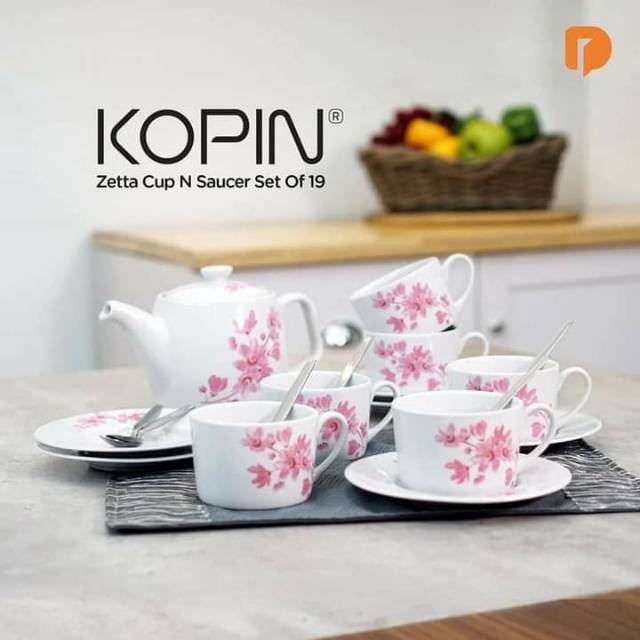 Kopin zetta cup N saucer set of 19