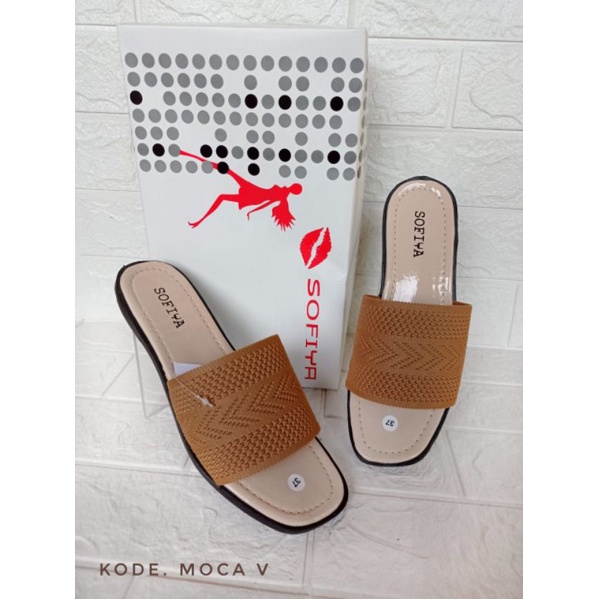 Sandal Slop Sofiya Teplek-Slop moca