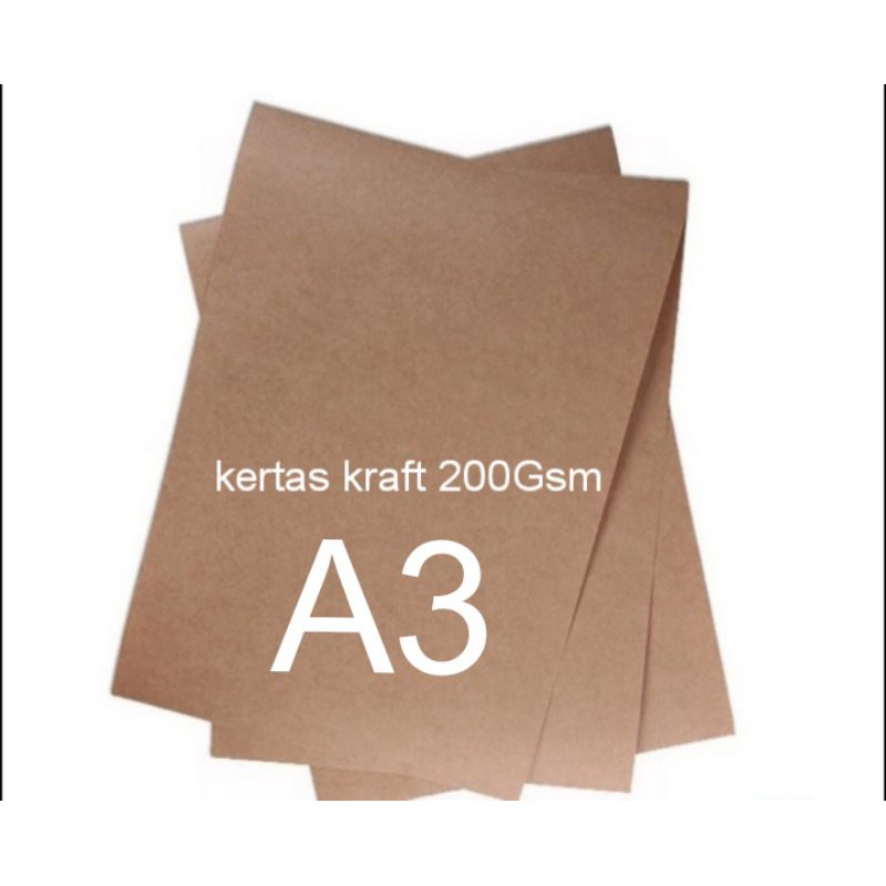 

Kertas Bkraft A3 200Gsm