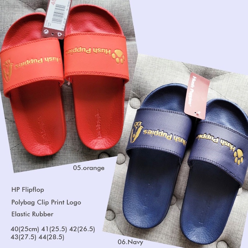 lovemecorner SALE HP FLIPFLOP HUSH PUPPIES FLIP FLOP SENDAL PRIA WANITA UNISEX BAHAN RUBBER ORI FULL