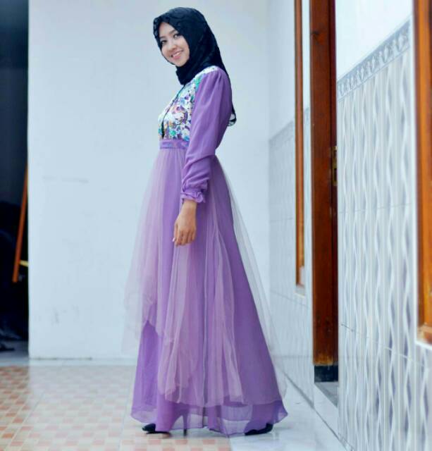 Dress Ungu Tile