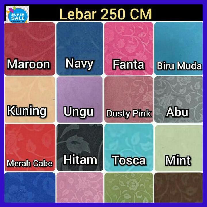 IERPSDEB- KAIN BAHAN SPREI METERAN KATUN POLOS EMBOS -ASLI.