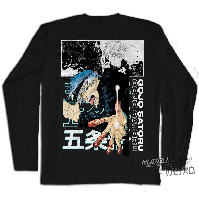 Longsleeve Gojo Curtain Anime Manga Jujutsu Kaisen Premium Unisex