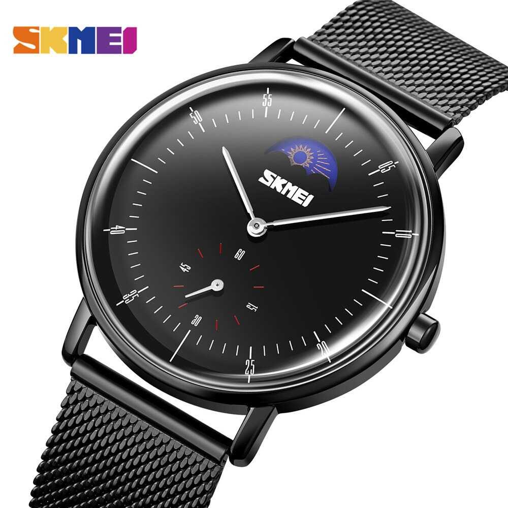 SKMEI Jam Tangan Analog Pria Strap Stainless Steel - 9245