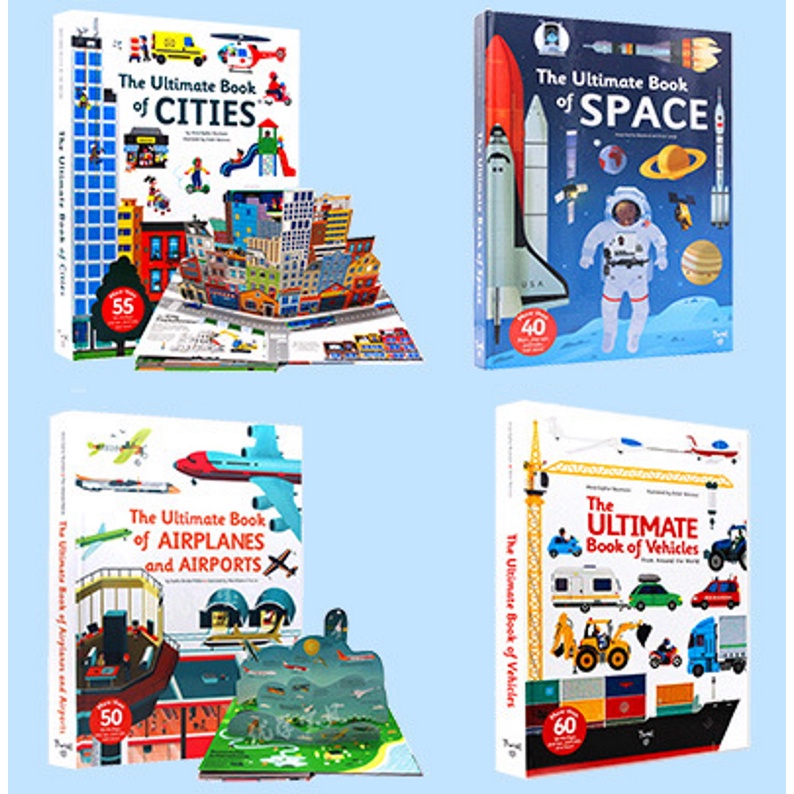 [LOGU] The Ultimate Book Of Vehicles, Cities, Space, Buku impor edukasi anak, Ultimate spotlight