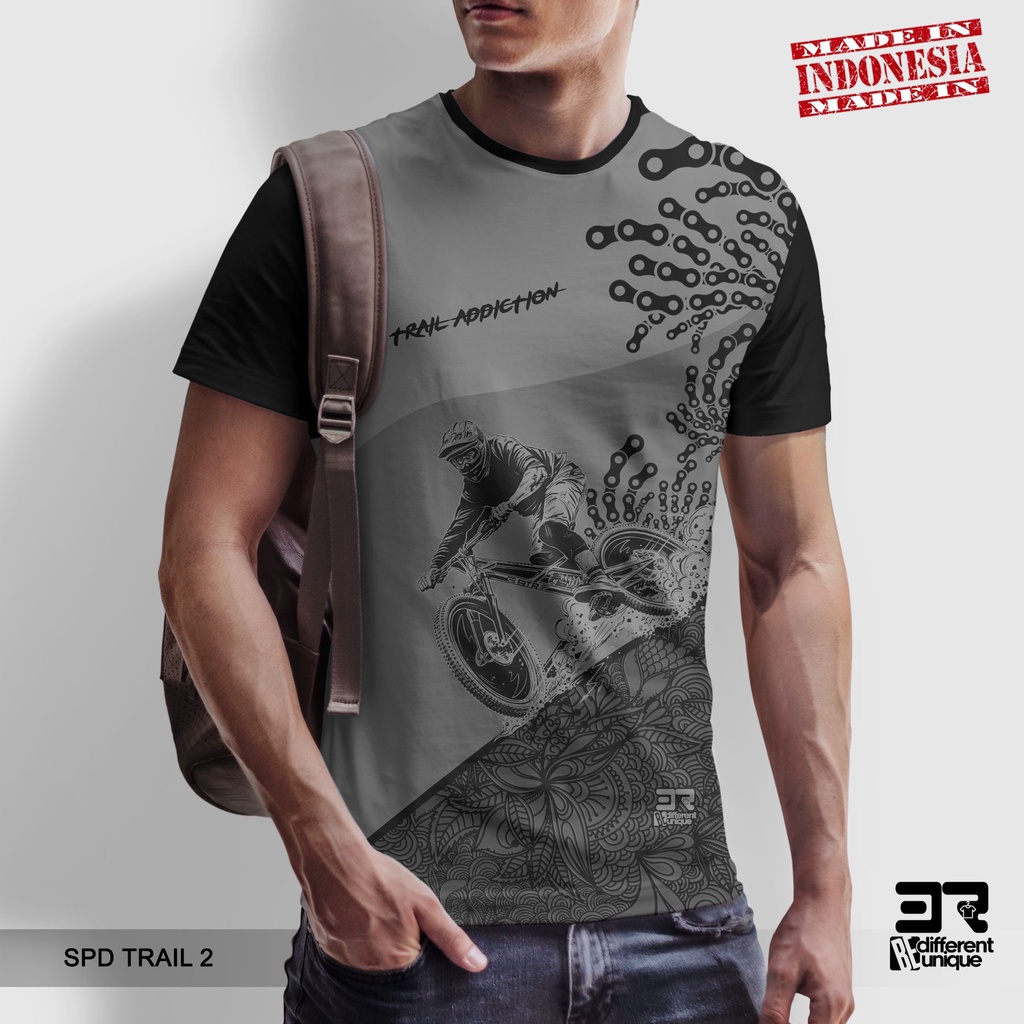 [ COD ] KAOS PRINTING GAMBAR OLAHRAGA SEPEDA TRAIL GOES 2 - BAJU DISTRO ORIGINAL MOTIF UNIK ATASAN U