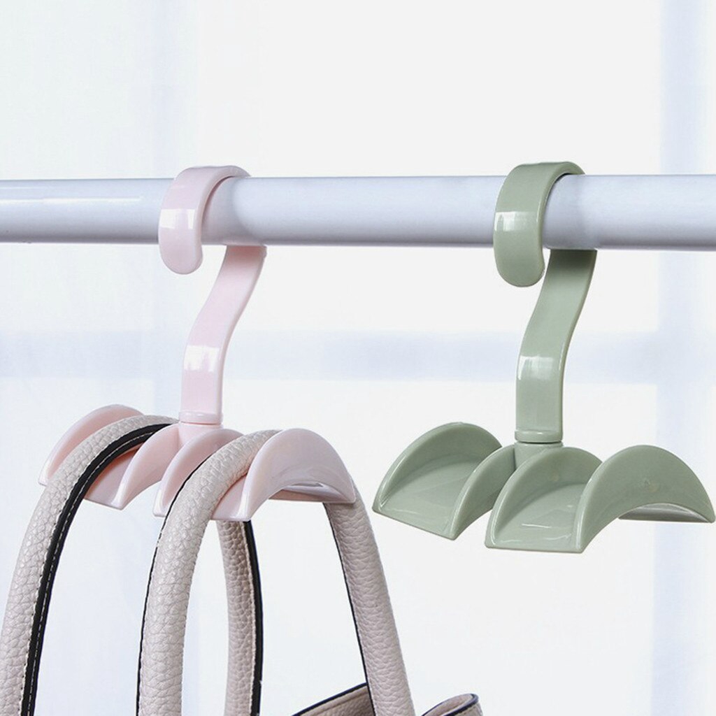 360 Rotation Closet Organizer Rod  / Clothes Handbag Hanger / Wardrobe Clothes Closet Hanging Rack / Home living Organizer Tool